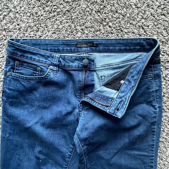 Prana Dark Wash Skinny Jeans, Business Casual Jeans, Women's 10 Denim Jeans - Picture 4 of 8